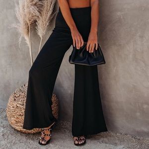 Vici Campfire Wide leg robbed knit pants